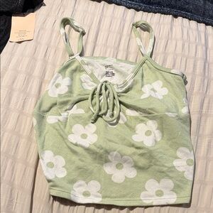 Gilly Hicks Light Green Floral Camisole